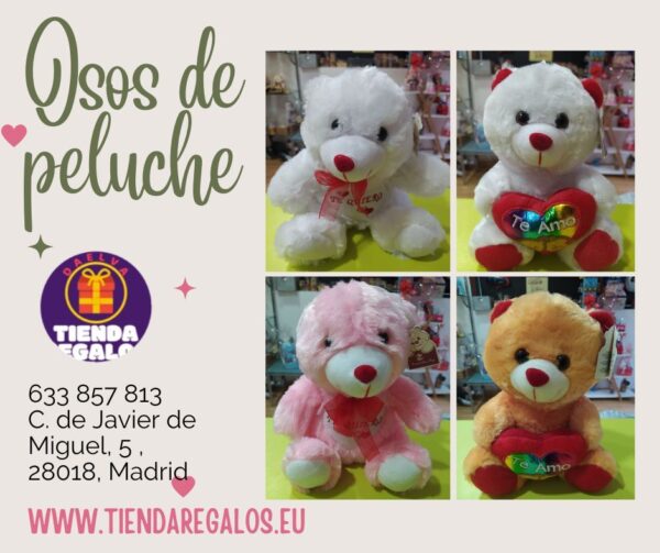 osos de peluches de distintos colores