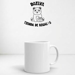 taza personalizada blanca