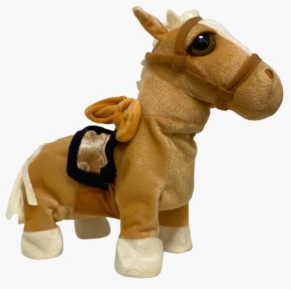 beige interactive horse