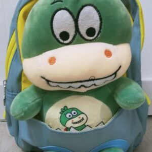 mochila dinosaurio azul