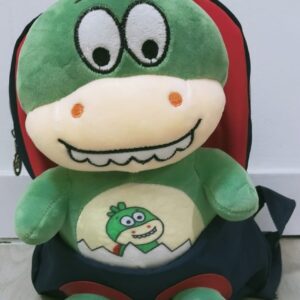 mochila dinosaurio roja