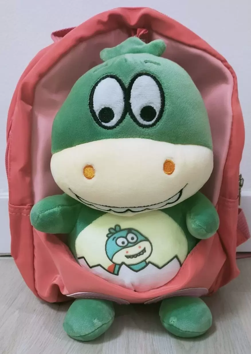 pink dinosaur backpack