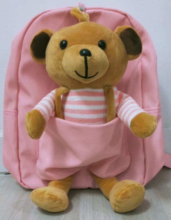 mochila osito rosa