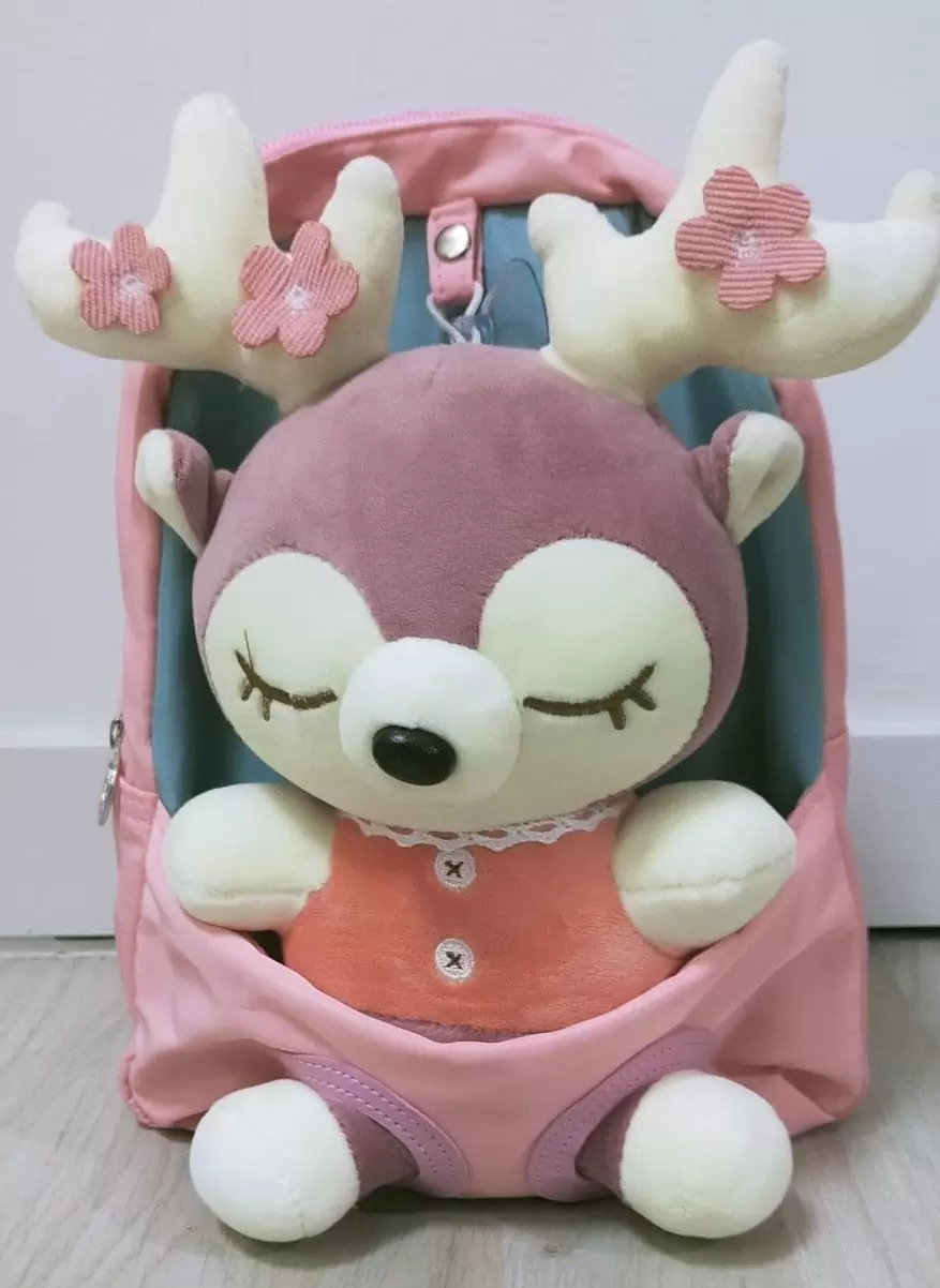 mochilas reno rosa