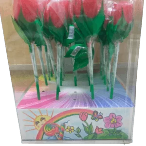 Tienda regalos originales Madrid Golosinas con forma de rosa