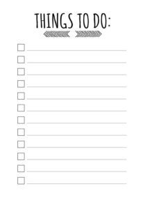 to do list