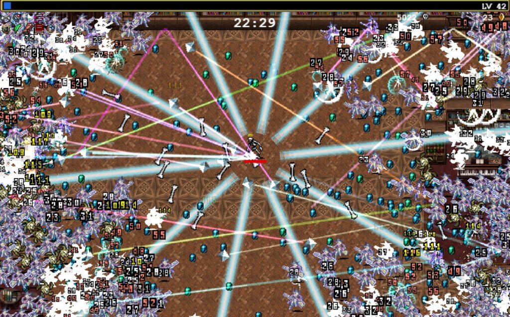 vampire survivors, Juegos Roguelike