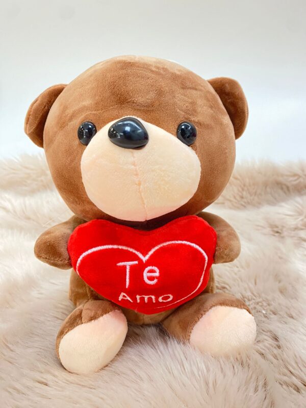 Osito peluche con mensaje "Te amo".