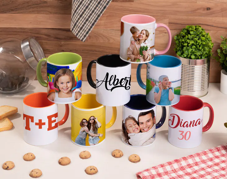 Tazas personalizadas con diseños únicos en tienda de regalos en Madrid