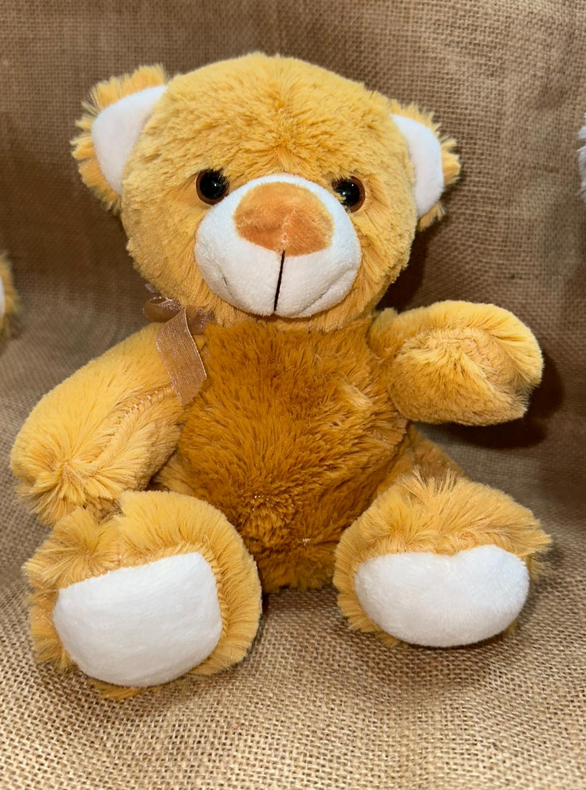 Osito de Peluche Suave y Esponjoso con Lazo Marrón