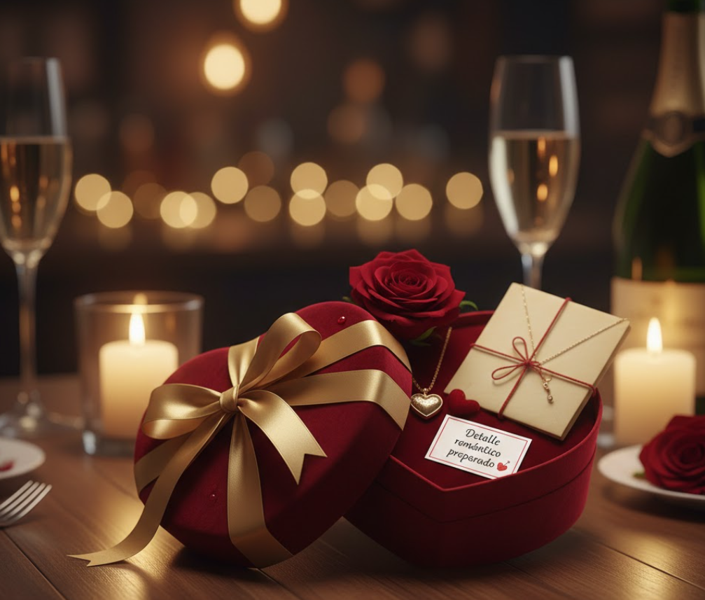 Detalle romántico preparado