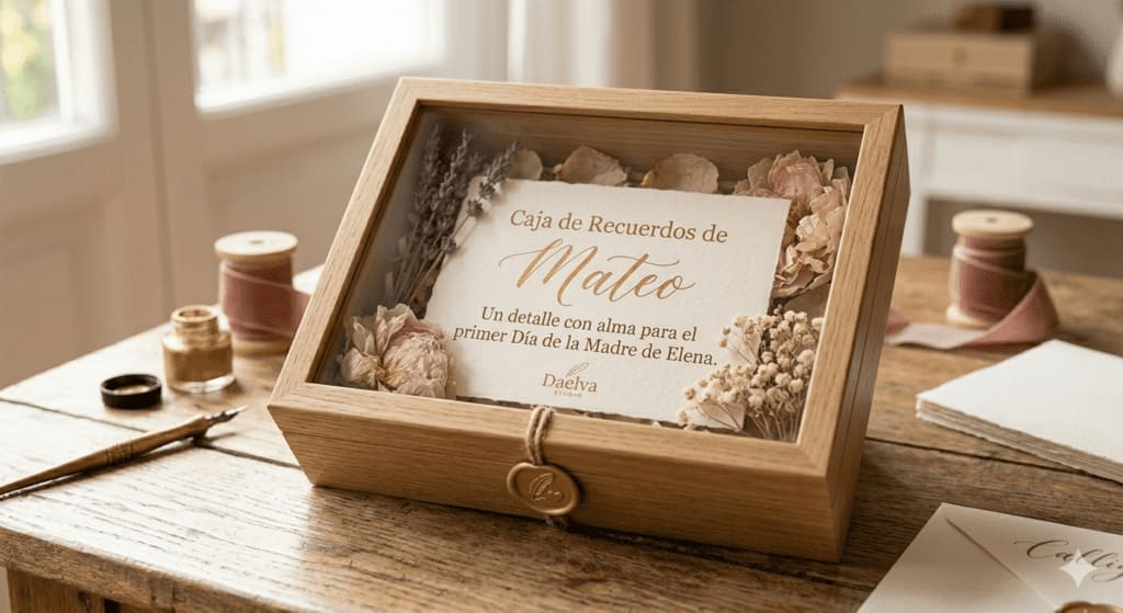 Caja de regalo con carta y mensaje personalizado