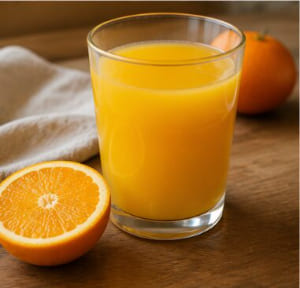 Desayuno con zumo natural