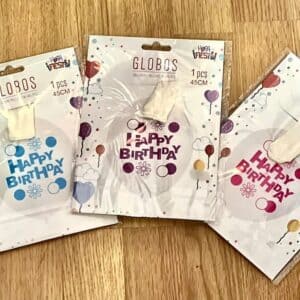 Globo transparente personalizado para cumpleaños