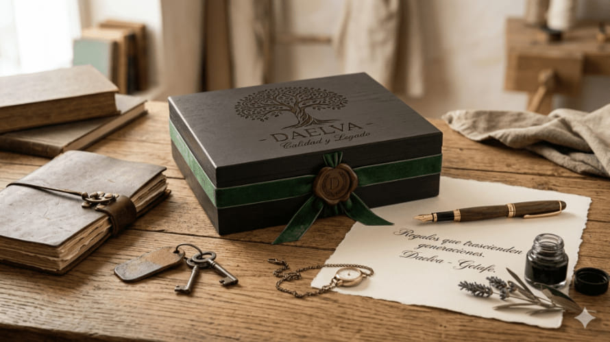 Nota escrita a mano como parte de un regalo personalizado