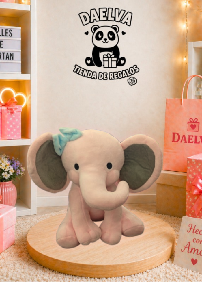 Peluche elefante con orejas grandes