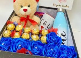 tienda de regalos originales en Madrid cesta personalizable hombres
