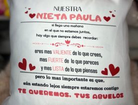 tienda de regalos originales en Madrid cojines personalizados de San Valentín